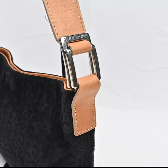EUC Celine Macadam Shoulder Bag - Black Suede ๐ค - Picture 10 of 13